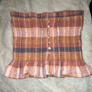 NWT American Eagle Ruffle Tube Top, XS